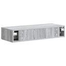 vidaXL Fali oldaltábla Szürke Sonoma 87,5 x 34,5 x 17 cm Szerelt Fa