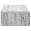 vidaXL Fali oldaltábla Szürke Sonoma 87,5 x 34,5 x 17 cm Szerelt Fa