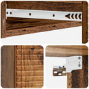 vidaXL Fali oldaltábla Antik Fa 87,5 x 34,5 x 17 cm Szerelt Fa
