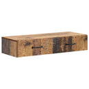 vidaXL Fali oldaltábla Antik Fa 87,5 x 34,5 x 17 cm Szerelt Fa