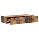 vidaXL Fali oldaltábla Antik Fa 87,5 x 34,5 x 17 cm Szerelt Fa