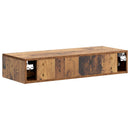 vidaXL Fali oldaltábla Antik Fa 87,5 x 34,5 x 17 cm Szerelt Fa
