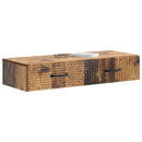 vidaXL Fali oldaltábla Antik Fa 87,5 x 34,5 x 17 cm Szerelt Fa
