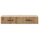 vidaXL Fali oldaltábla Kézműves Tölgy 87,5 x 34,5 x 17 cm Szerelt Fa