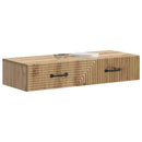 vidaXL Fali oldaltábla Kézműves Tölgy 87,5 x 34,5 x 17 cm Szerelt Fa