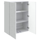vidaXL Fali szekrény Fehér 66 x 34,5 x 90 cm Szerelt Fa