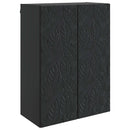 vidaXL Fali szekrény Fekete 66 x 34,5 x 90 cm Szerelt Fa