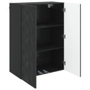 vidaXL Fali szekrény Fekete 66 x 34,5 x 90 cm Szerelt Fa