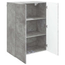 vidaXL Fali szekrény Betonszürke 66 x 34,5 x 90 cm Szerelt Fa