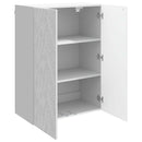 vidaXL Fali szekrény Magasfényű Fehér 66 x 34,5 x 90 cm Szerelt Fa