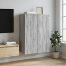vidaXL Fali szekrény Szürke Sonoma 66 x 34,5 x 90 cm Szerelt Fa
