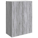 vidaXL Fali szekrény Szürke Sonoma 66 x 34,5 x 90 cm Szerelt Fa