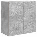 vidaXL Fali szekrény Betonszürke 59 x 31 x 60 cm Szerelt Fa