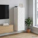 vidaXL Fali szekrény Fehér 33 x 34,5 x 90 cm Szerelt Fa