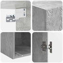 vidaXL Fali szekrény Betonszürke 33 x 34,5 x 90 cm Szerelt Fa