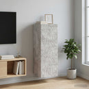 vidaXL Fali szekrény Betonszürke 33 x 34,5 x 90 cm Szerelt Fa