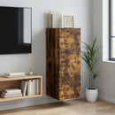 vidaXL Fali szekrény Füstös Tölgy 33 x 34,5 x 90 cm Szerelt Fa
