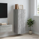 vidaXL Fali szekrény Szürke Sonoma 33 x 34,5 x 90 cm Szerelt Fa