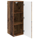 vidaXL Fali szekrény Antik Fa 33 x 34,5 x 90 cm Szerelt Fa