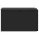 vidaXL Fali oldaltábla 2 pcs Fekete 34,5 x 33 x 20 cm Szerelt Fa