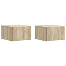 vidaXL Fali oldaltábla 2 pcs Sonoma Tölgy 34,5 x 33 x 20 cm Szerelt Fa