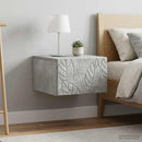 vidaXL Fali oldaltábla 2 pcs Betonszürke 34,5 x 33 x 20 cm Szerelt Fa