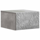 vidaXL Fali oldaltábla 2 pcs Betonszürke 34,5 x 33 x 20 cm Szerelt Fa