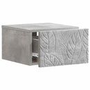 vidaXL Fali oldaltábla 2 pcs Betonszürke 34,5 x 33 x 20 cm Szerelt Fa