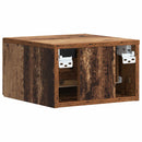 vidaXL Fali oldaltábla Antik Fa 34,5 x 33 x 20 cm Szerelt Fa