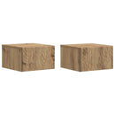 vidaXL Fali oldaltábla 2 pcs Kézműves Tölgy 34,5 x 33 x 20 cm