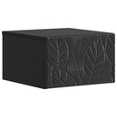 vidaXL Fali éjjeli szekrény Fekete 49 x 34,5 x 20 cm Szerelt Fa