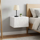 vidaXL Fali éjjeli szekrény 2 pcs Magasfényű Fehér 49 x 34,5 x 20 cm