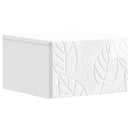 vidaXL Fali éjjeli szekrény 2 pcs Magasfényű Fehér 49 x 34,5 x 20 cm