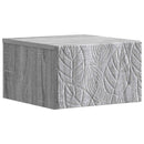 vidaXL Fali éjjeli szekrény Szürke Sonoma 49 x 34,5 x 20 cm Szerelt Fa