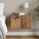 vidaXL Fali éjjeli szekrény Antik Fa 49 x 34,5 x 20 cm Szerelt Fa