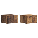 vidaXL Fali éjjeli szekrény 2 pcs Antik Fa 49 x 34,5 x 20 cm
