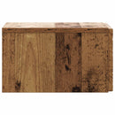 vidaXL Fali éjjeli szekrény 2 pcs Antik Fa 49 x 34,5 x 20 cm