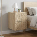 vidaXL Fali éjjeli szekrény 2 pcs Sonoma Tölgy 34,5 x 33 x 40 cm