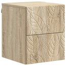 vidaXL Fali éjjeli szekrény 2 pcs Sonoma Tölgy 34,5 x 33 x 40 cm