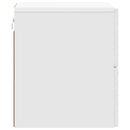 vidaXL Fali éjjeli szekrény 2 pcs Magasfényű Fehér 34,5 x 33 x 40 cm