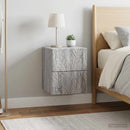 vidaXL Fali éjjeli szekrény 2 db Szürke Sonoma 34,5 x 33 x 40 cm