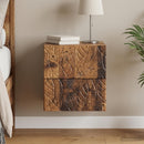 vidaXL Fali éjjeli szekrény Antik fa 34,5 x 33 x 40 cm Szerelt Fa