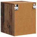 vidaXL Fali éjjeli szekrény Antik fa 34,5 x 33 x 40 cm Szerelt Fa