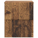 vidaXL Fali éjjeli szekrény Antik fa 34,5 x 33 x 40 cm Szerelt Fa
