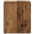 vidaXL Fali éjjeli szekrény 2 pcs Antik fa 34,5 x 33 x 40 cm