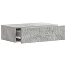 vidaXL Fali oldaltábla Betonszürke 59 x 34,5 x 17 cm Szerelt Fa