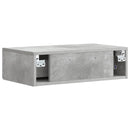 vidaXL Fali oldaltábla Betonszürke 59 x 34,5 x 17 cm Szerelt Fa