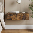 vidaXL Fali oldaltábla Füstös Tölgy 59 x 34,5 x 17 cm Szerelt Fa