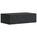 vidaXL Fali oldaltábla Fekete 87,5 x 34,5 x 17 cm Szerelt Fa