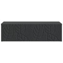 vidaXL Fali oldaltábla Fekete 87,5 x 34,5 x 17 cm Szerelt Fa